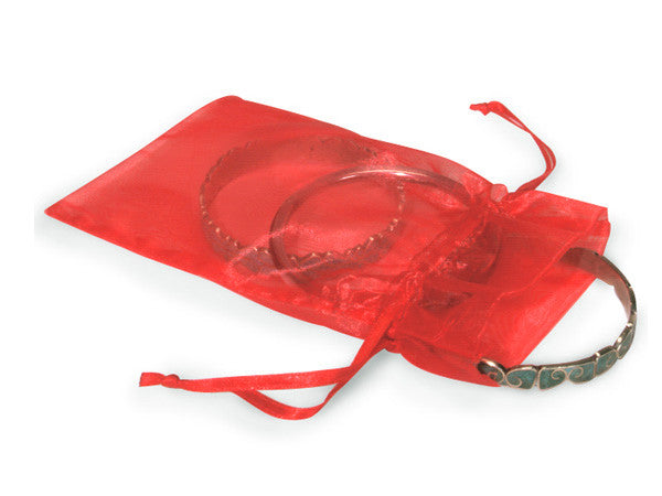 4"x6" Coral Organza Sheer Gift Favor Bags - Pack of 144
