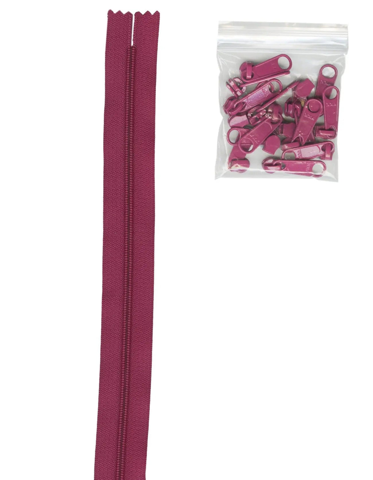 Nylon Zipper Chain #4.5 Wild Plum 4 Yards