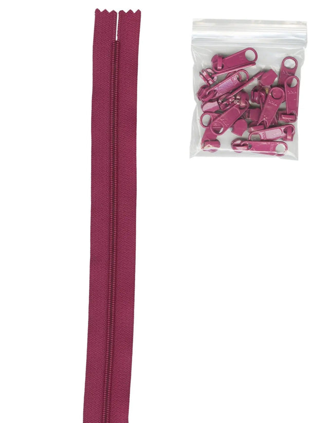 Nylon Zipper Chain #4.5 Wild Plum 4 Yards