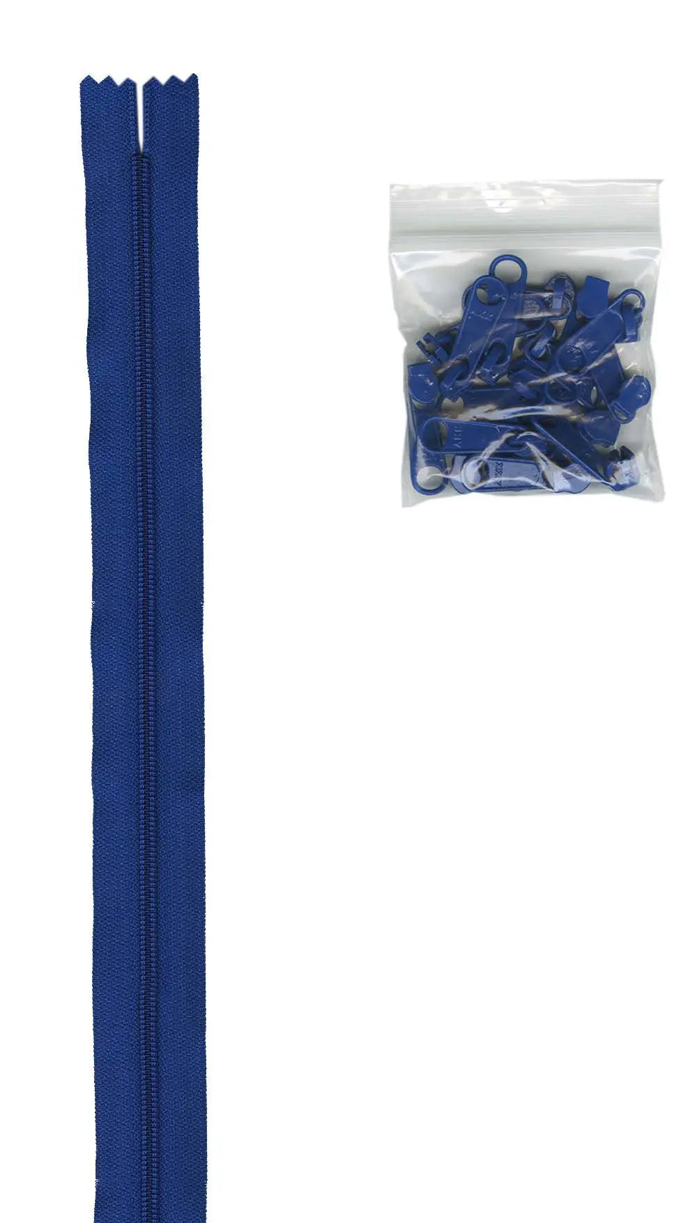 Nylon Zipper Chain Blue 4.5 4 Yards