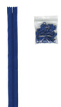 Nylon Zipper Chain Blue 4.5 4 Yards