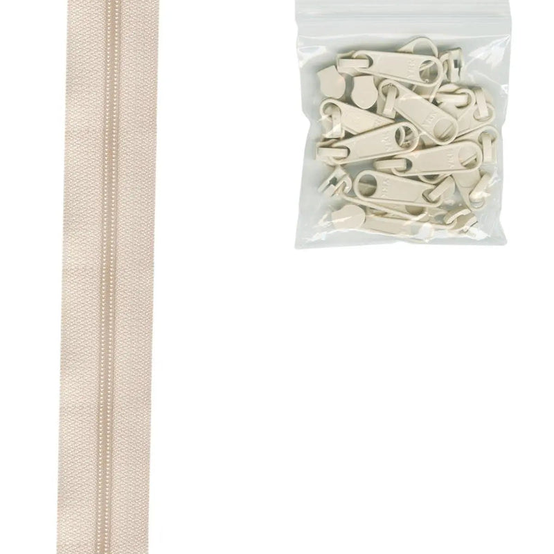 Nylon Zipper Chain Ivory 4 Yards #4.5
