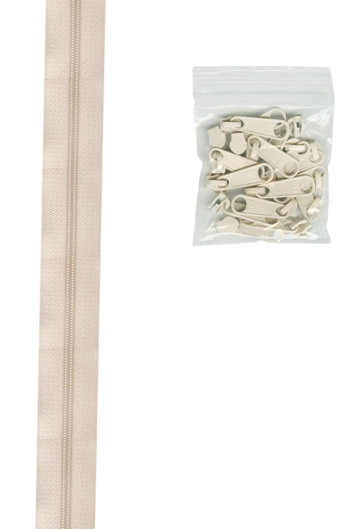Nylon Zipper Chain Ivory 4 Yards #4.5