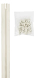 White Nylon Zipper Chain With Pulls