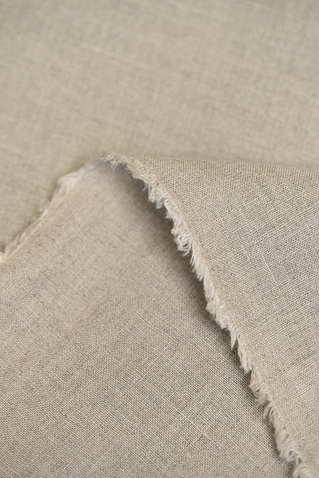 Pure Linen Fabric Natural Stone Washed