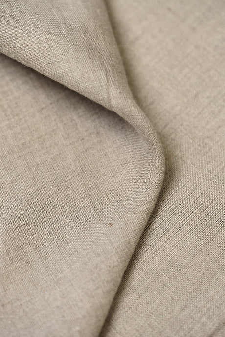 Pure Linen Fabric Natural Stone Washed