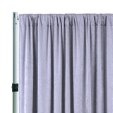 Velvet Backdrop Drape 16 ft x 57 in Silver