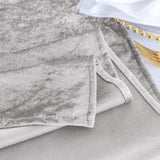 Crushed Velvet Table Runner 13x108 Silver