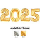 Foil Balloon 2025 Megaloon Numbers Kit