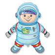 Astronaut Space Boy Blue Foil Balloon