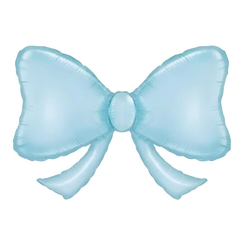 Foil Balloon Blue Bow 40 Inch