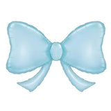 Foil Balloon Blue Bow 40 Inch