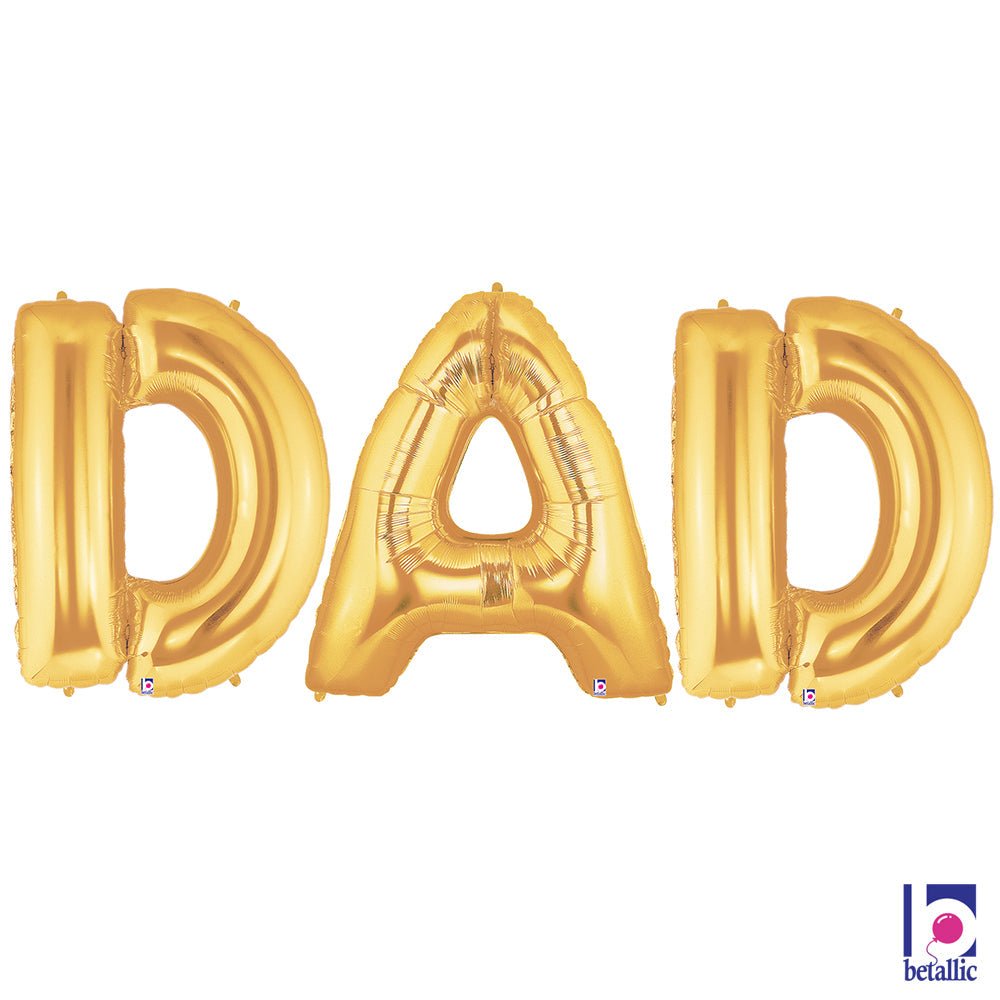 Foil Balloon DAD Megaloon Letters Kit