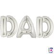 Foil Balloon DAD Megaloon Letters Kit