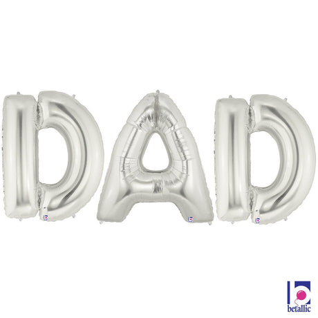 Foil Balloon DAD Megaloon Letters Kit