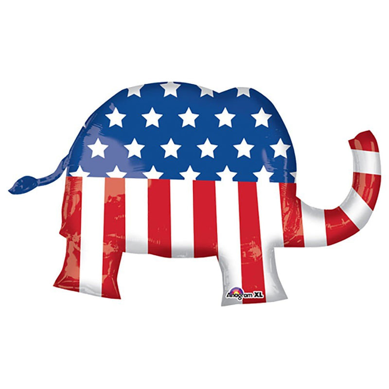 40 Inch Election Elephant Foil Balloon