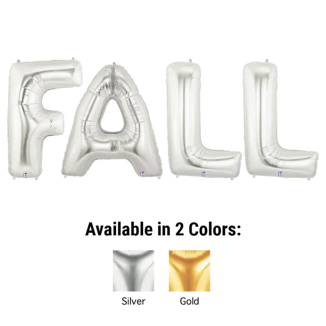 Foil Balloon FALL Megaloon Letters Kit