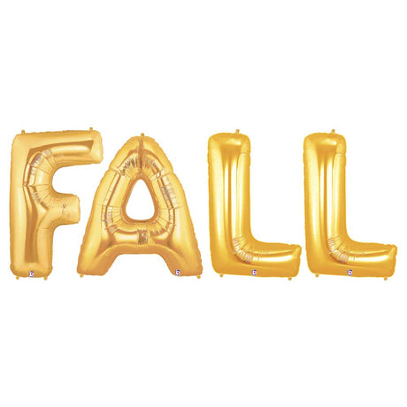 Foil Balloon FALL Megaloon Letters Kit