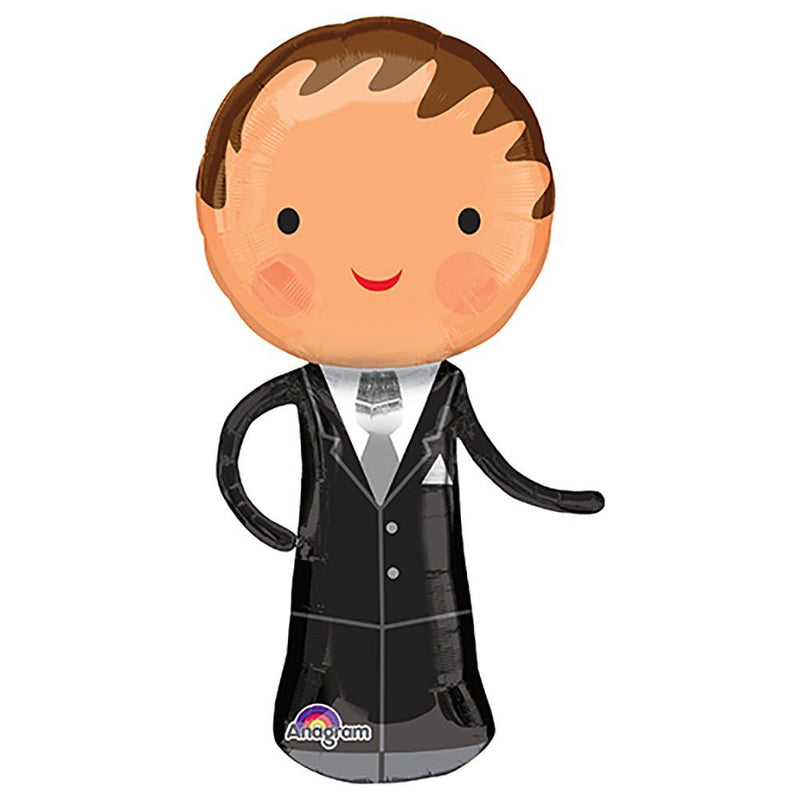 Foil Balloon Handsome Groom 40 Inch