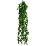 Silk Flowers Hanging Greenery Bush
