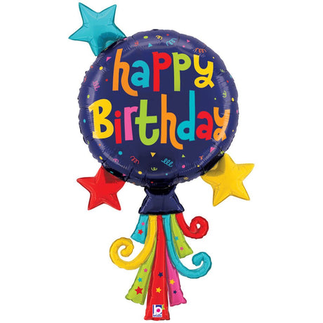 Foil Balloon Happy Birthday Streamers