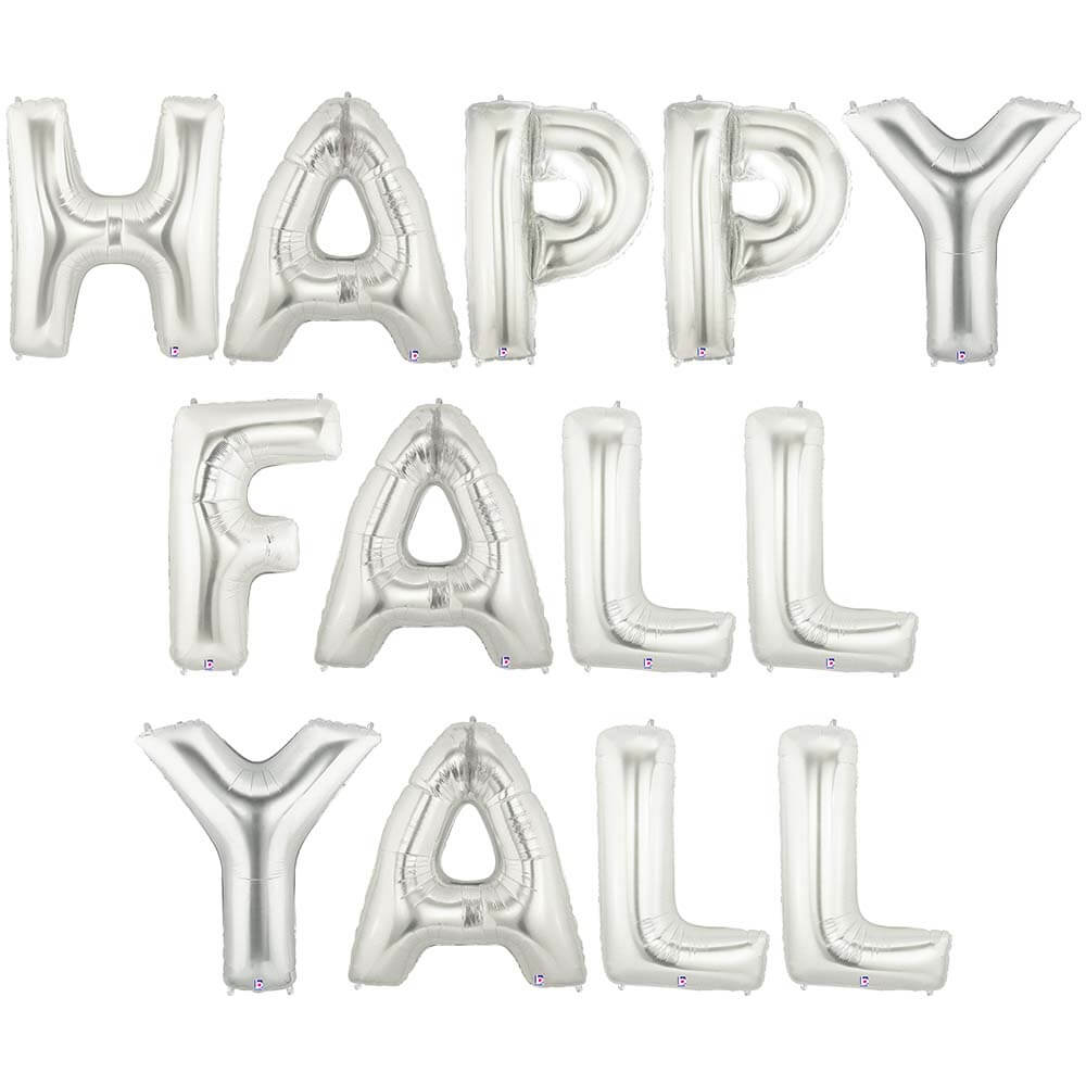 Foil Balloon Happy Fall Yall Letters Kit