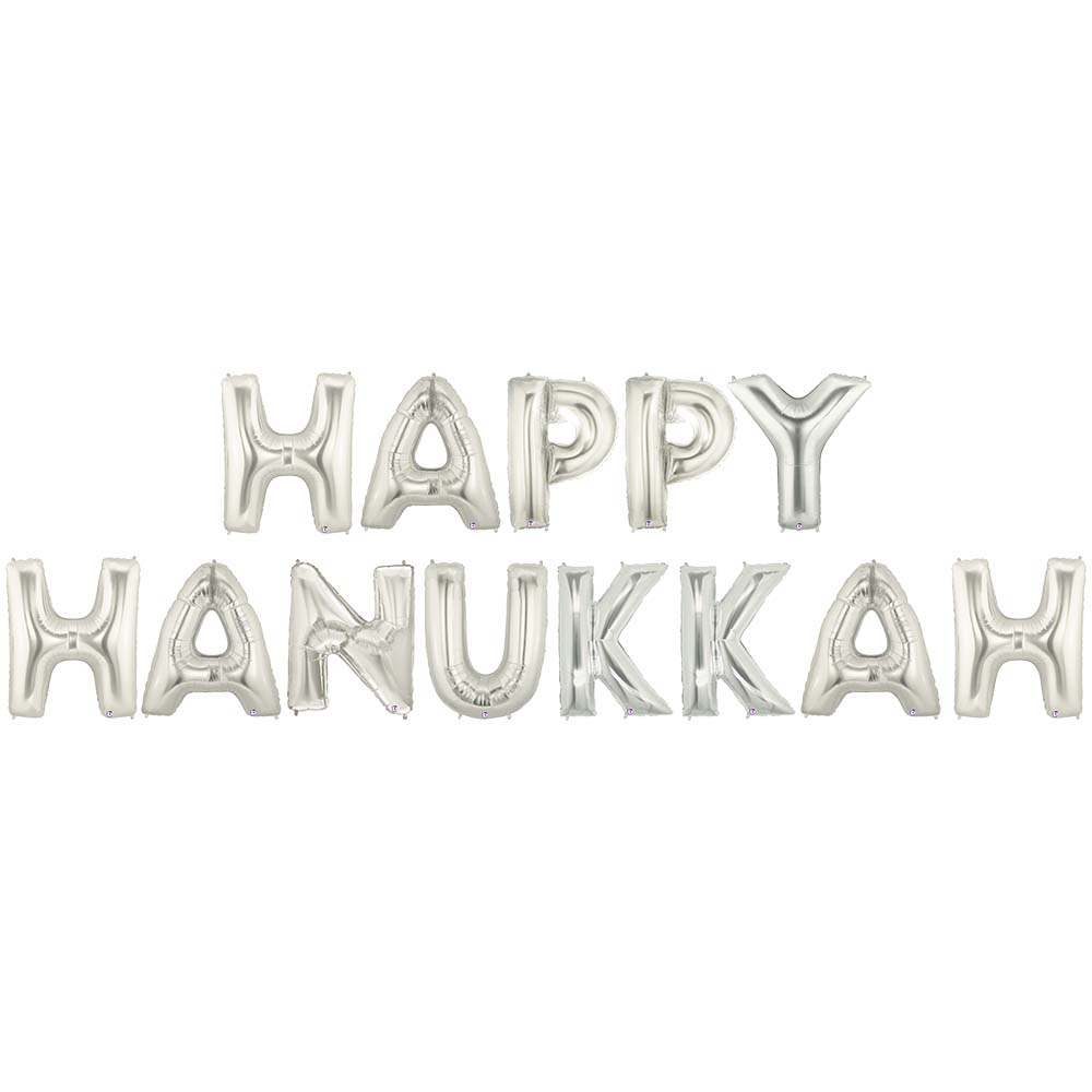Hanukkah Foil Balloon Letters Kit