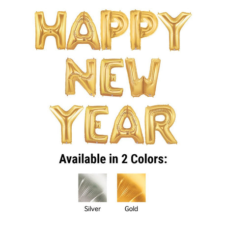 Foil Balloon Happy New Year Letters Kit