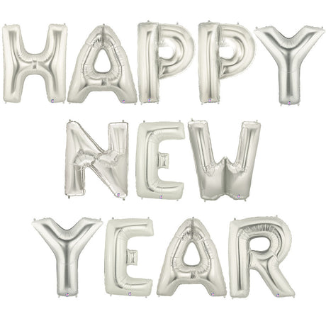 Foil Balloon Happy New Year Letters Kit