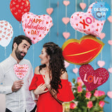 Foil Balloon Heart Lips Trio 40 Inch