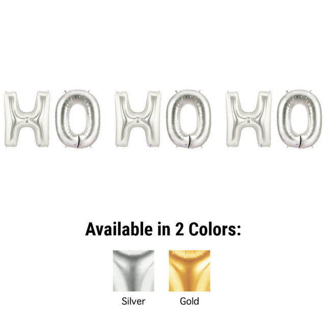Foil Balloon HO HO HO Letters Kit