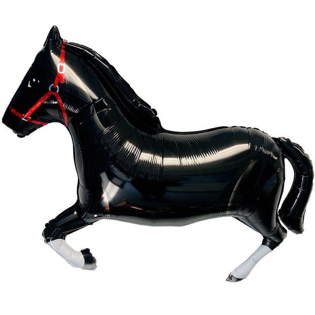 Horse Foil Balloon Black 40 Inch