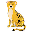 Foil Balloon Jungle Cheetah 40 Inch