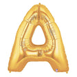 Foil Balloon Letter A Gold Megaloon