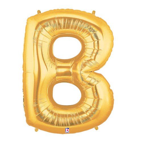 Foil Balloon Letter B Gold Megaloon