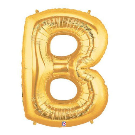 Foil Balloon Letter B Gold Megaloon