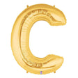 Foil Balloon Letter C Gold Megaloon
