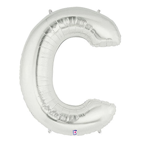 Foil Letter C Silver Balloon