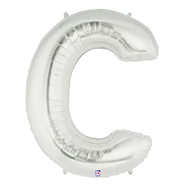 Foil Letter C Silver Balloon