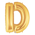 Foil Balloon Letter D Gold Megaloon