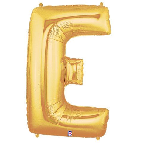 Foil Balloon Letter E Gold Megaloon