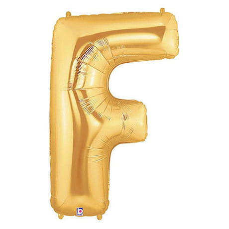Foil Balloon Letter F Gold Megaloon