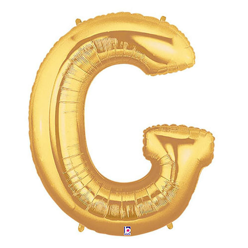 Foil Balloon Letter G Gold Megaloon