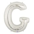 Foil Balloon Letter G Silver Megaloon