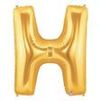 Foil Letter H Gold Balloon