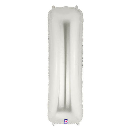 Foil Balloon Letter I Silver Megaloon