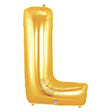 Foil Balloon Gold Letter L Megaloon