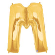Foil Balloon Letter M Gold Megaloon