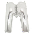 Foil Balloon Letter M Silver Megaloon