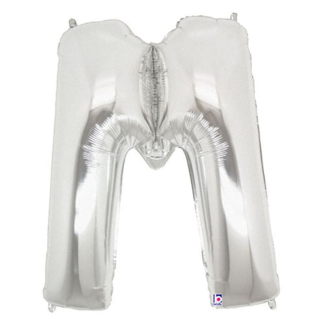 Foil Balloon Letter M Silver Megaloon